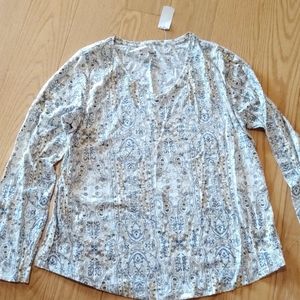 New with tags Sonoma long sleeve knit top